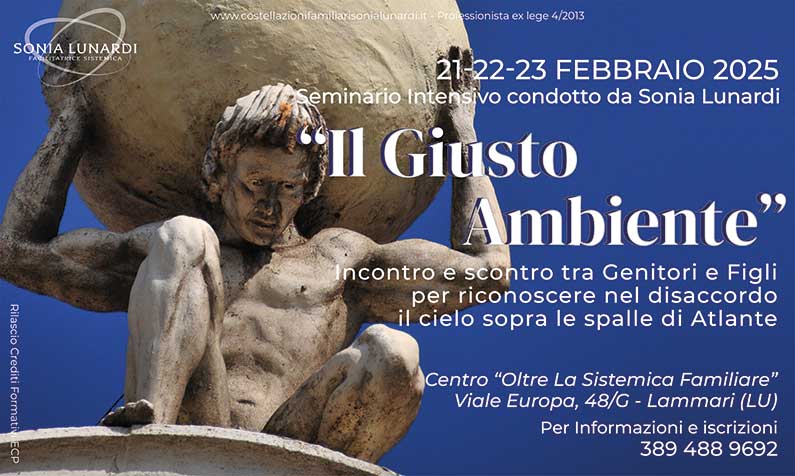 seminario intensivo costellazioni familiari il giusto ambiente